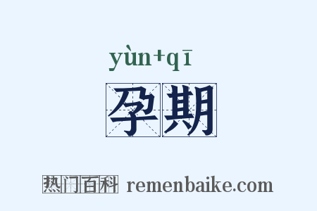 孕期是什么意思的图片